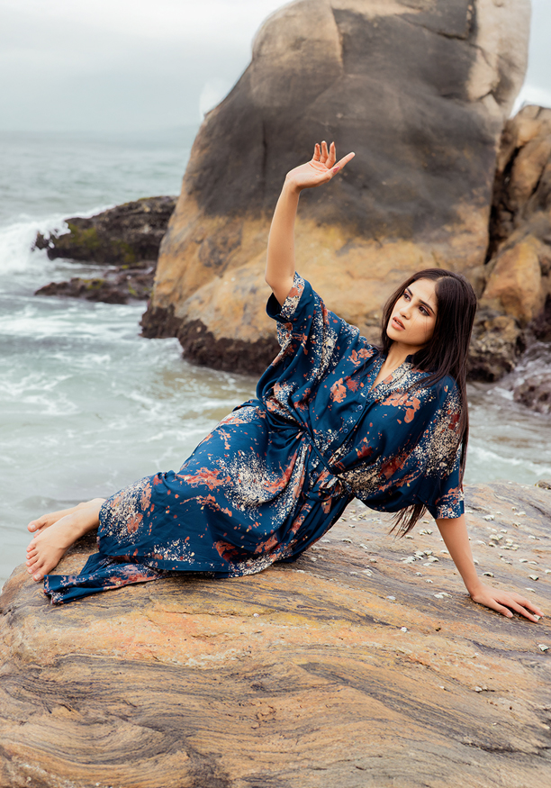 ANALIA BLUE SHORT DRESS